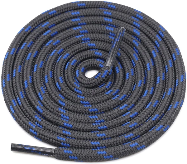 GRAH SANGRAH® 3 Pair (1 Pair Per Single Color) Shoelaces for Hiking Shoes, Walking Sneakers, Climbing, Work Boot, Running, Casual, Sport Shoes (SL-201-208-209) - 120 cm, Brown Black_Grey Blue_Army Green Brown